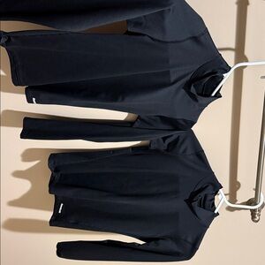 2 Reebok Black Long Sleeve Turtleneck Shirts